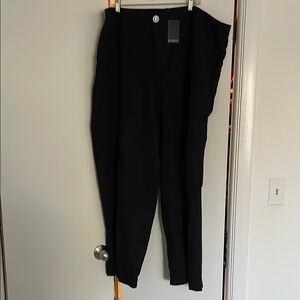 Eloquii Black Pantsuit with Tapered Leg Design
